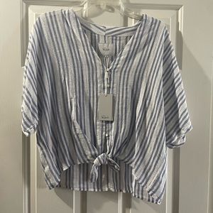Rails Thea Blue Catalina Stripe Top